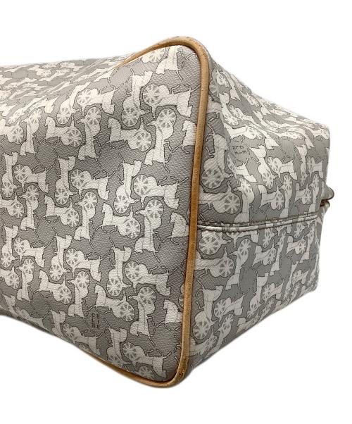 CELINE（セリーヌ）CELINE (セリーヌ) サルキートートバッグ グレー×ホワイトの古着・服飾アイテム