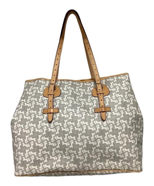 CELINE（セリーヌ）CELINE (セリーヌ) サルキートートバッグ グレー×ホワイトの古着・服飾アイテム