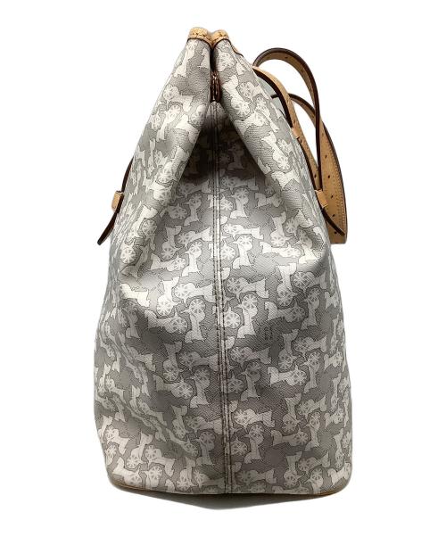 CELINE（セリーヌ）CELINE (セリーヌ) サルキートートバッグ グレー×ホワイトの古着・服飾アイテム