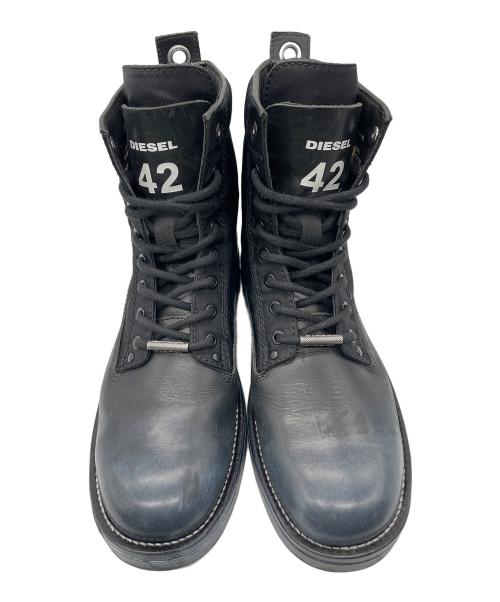 DIESEL（ディーゼル）DIESEL (ディーゼル) レースアップブーツ ブラック サイズ:27の古着・服飾アイテム