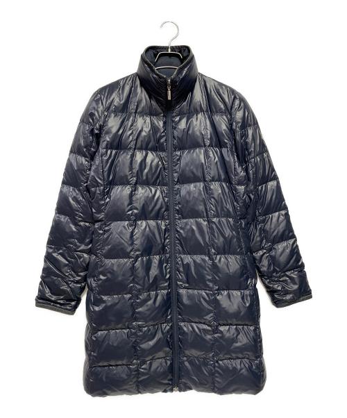 MONCLER（モンクレール）MONCLER (モンクレール) ロングダウンジャケット ネイビー サイズ:1の古着・服飾アイテム