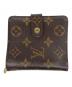 LOUIS VUITTON（ルイ ヴィトン）の古着「モノグラム コンパクトジップ」｜ブラウン