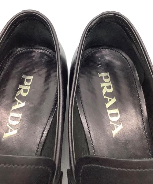 PRADA（プラダ）PRADA (プラダ) ローファー ブラック サイズ:5　1/2の古着・服飾アイテム