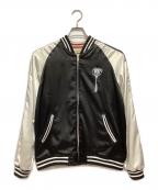 UMEZZ WORLD STOREウメズ ワールド ストア）の古着「楳図かずお 洗礼50周年記念リバーシブルスカジャン」｜ブラック×ベージュ