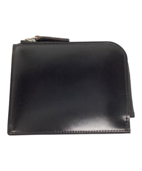 土屋鞄（ツチヤカバン）土屋鞄 (ツチヤカバン) コードバン/ラウンドファスナー財布 ブラックの古着・服飾アイテム