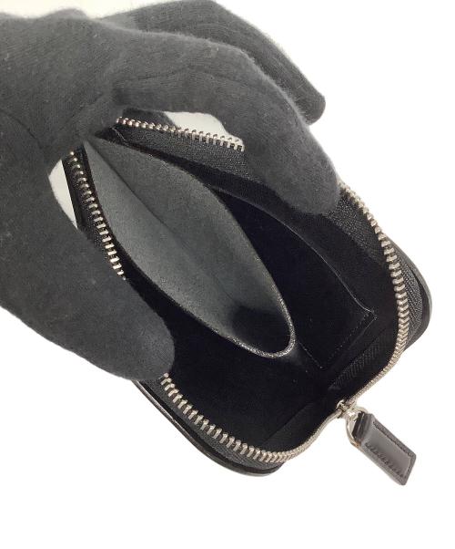 土屋鞄（ツチヤカバン）土屋鞄 (ツチヤカバン) コードバン/ラウンドファスナー財布 ブラックの古着・服飾アイテム