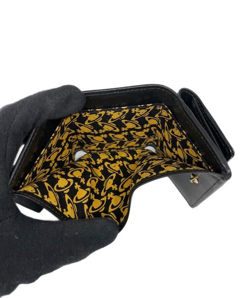 Vivienne Westwood（ヴィヴィアンウエストウッド）Vivienne Westwood (ヴィヴィアンウエストウッド) 3つ折り財布 ブラックの古着・服飾アイテム