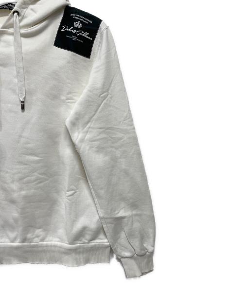 DOLCE & GABBANA（ドルチェ＆ガッバーナ）DOLCE & GABBANA (ドルチェ＆ガッバーナ) プルオーバーパーカー ホワイト サイズ:52の古着・服飾アイテム