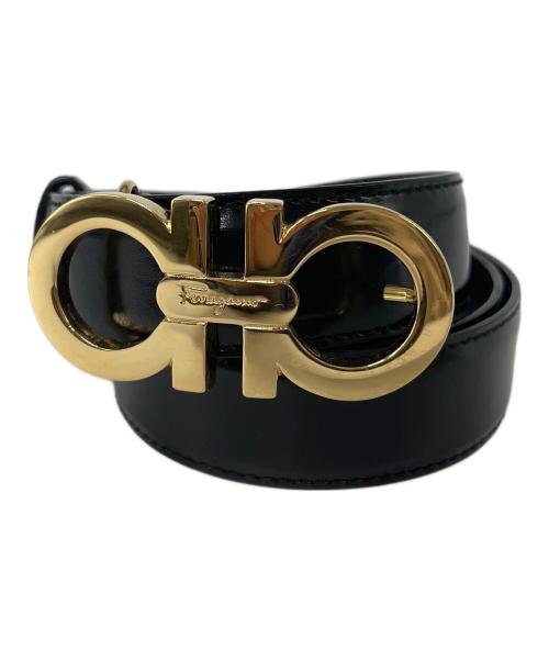Ferragamo（フェラガモ）Ferragamo (フェラガモ) ベルト ブラック×ゴールドの古着・服飾アイテム