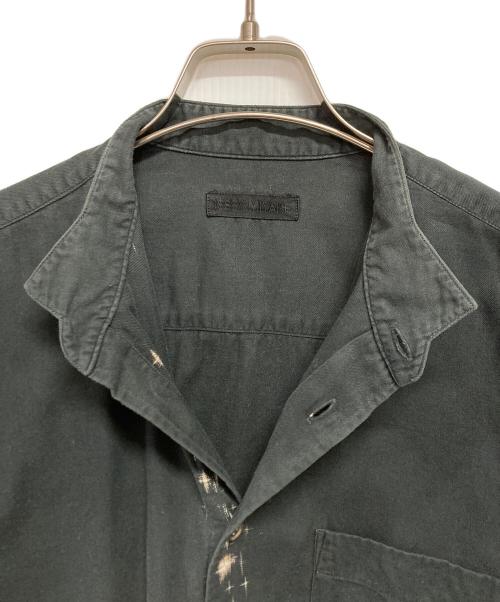 ISSEY MIYAKE（イッセイミヤケ）ISSEY MIYAKE (イッセイミヤケ) バンドカラーシャツ ブラック サイズ:Mの古着・服飾アイテム