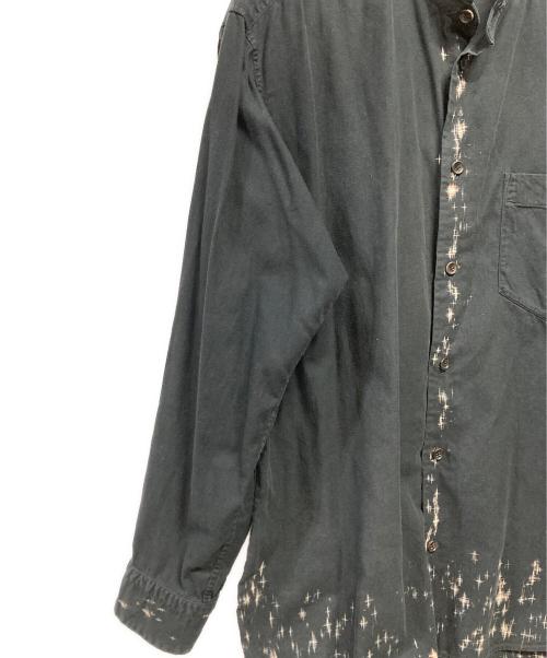 ISSEY MIYAKE（イッセイミヤケ）ISSEY MIYAKE (イッセイミヤケ) バンドカラーシャツ ブラック サイズ:Mの古着・服飾アイテム