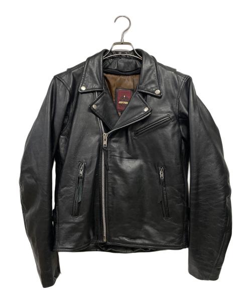 DAYTONA LEATHERS（デイトナ レザー）DAYTONA LEATHERS (デイトナ レザー) レザーライダースジャケット ブラック サイズ:Lの古着・服飾アイテム