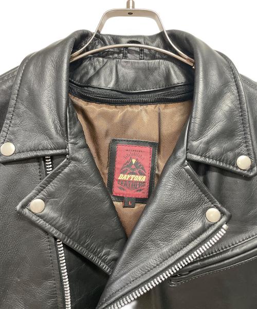 DAYTONA LEATHERS（デイトナ レザー）DAYTONA LEATHERS (デイトナ レザー) レザーライダースジャケット ブラック サイズ:Lの古着・服飾アイテム