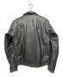 DAYTONA LEATHERS (デイトナ レザー) レザーライダースジャケット ブラック サイズ:L：12000円
