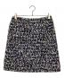 LOUIS VUITTON (ルイ ヴィトン) ツイード フロントジップスカート ネイビー サイズ:38：20000円