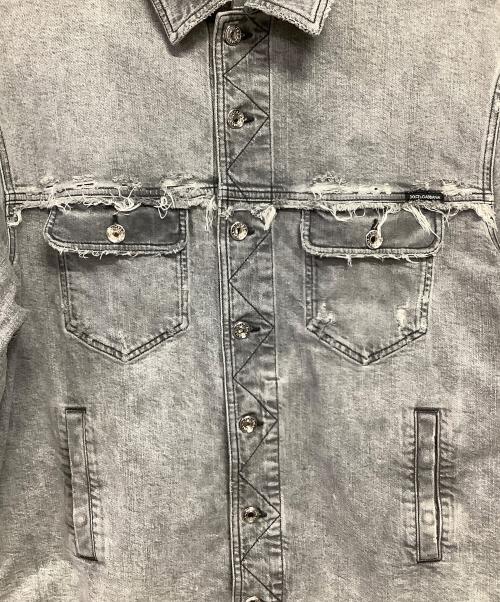 DOLCE & GABBANA（ドルチェ＆ガッバーナ）DOLCE & GABBANA (ドルチェ＆ガッバーナ) デニムシャツジャケット グレー サイズ:46の古着・服飾アイテム