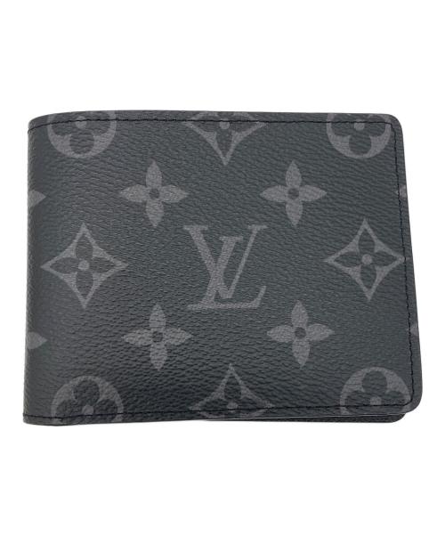 LOUIS VUITTON（ルイ ヴィトン）LOUIS VUITTON (ルイ ヴィトン) モノグラムエクリプス ポルトフォイユスレンダー／財布 ブラックの古着・服飾アイテム