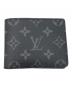 LOUIS VUITTON（ルイ ヴィトン）の古着「モノグラムエクリプス ポルトフォイユスレンダー／財布」｜ブラック