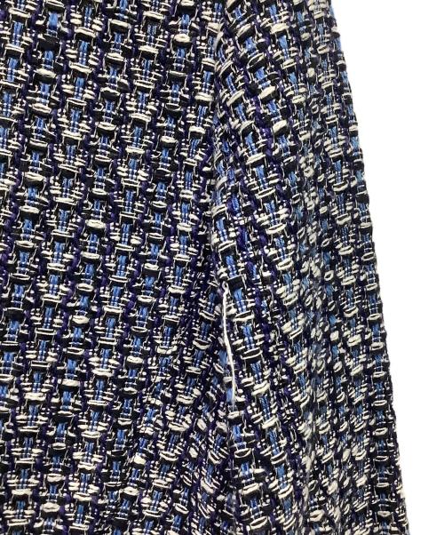 MAX&Co.（マックスアンドコー）MAX&Co. (マックスアンドコー) ジャガードジャケット ブルー サイズ:38の古着・服飾アイテム