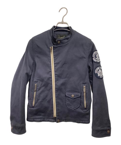 Hysteric Glamour（ヒステリックグラマー）Hysteric Glamour (ヒステリックグラマー) ジップアップジャケット ネイビー サイズ:FREEの古着・服飾アイテム