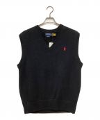 POLO RALPH LAURENポロ・ラルフローレン）の古着「ニットベスト」｜ブラック