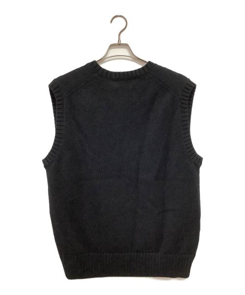 POLO RALPH LAUREN（ポロ・ラルフローレン）POLO RALPH LAUREN (ポロ・ラルフローレン) ニットベスト ブラック サイズ:S 未使用品の古着・服飾アイテム