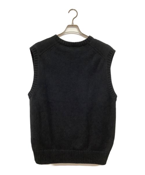 POLO RALPH LAUREN（ポロ・ラルフローレン）POLO RALPH LAUREN (ポロ・ラルフローレン) ニットベスト ブラック サイズ:M 未使用品の古着・服飾アイテム