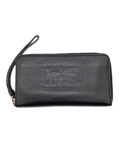 COACH（コーチ）COACH (コーチ) ホース キャリッジ長財布 ブラックの古着・服飾アイテム