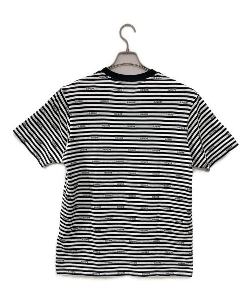 SUPREME（シュプリーム）SUPREME (シュプリーム) 半袖カットソー ブラック×ホワイト サイズ:Mの古着・服飾アイテム