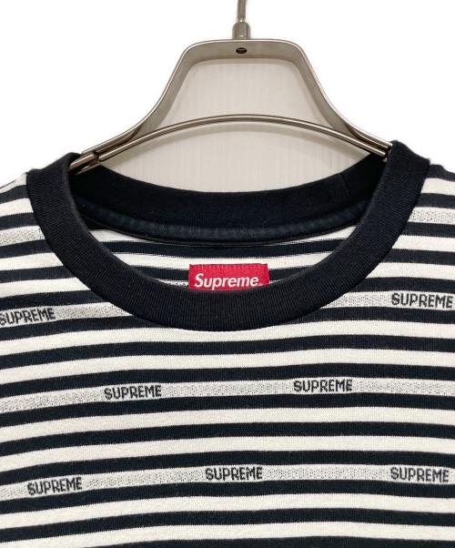 SUPREME（シュプリーム）SUPREME (シュプリーム) 半袖カットソー ブラック×ホワイト サイズ:Mの古着・服飾アイテム