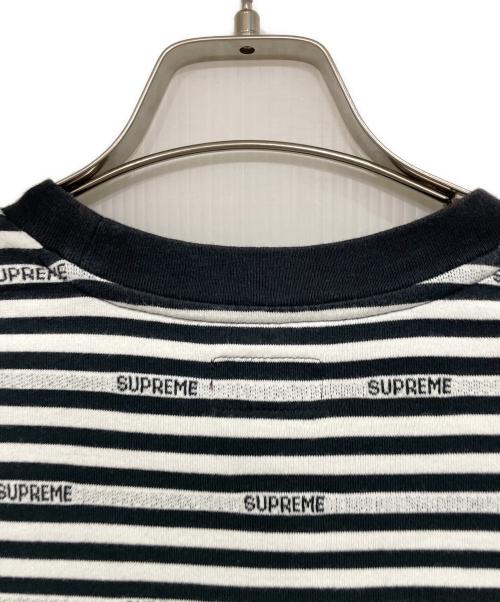 SUPREME（シュプリーム）SUPREME (シュプリーム) 半袖カットソー ブラック×ホワイト サイズ:Mの古着・服飾アイテム