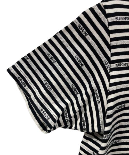 SUPREME（シュプリーム）SUPREME (シュプリーム) 半袖カットソー ブラック×ホワイト サイズ:Mの古着・服飾アイテム