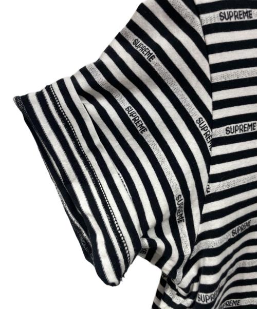 SUPREME（シュプリーム）SUPREME (シュプリーム) 半袖カットソー ブラック×ホワイト サイズ:Mの古着・服飾アイテム