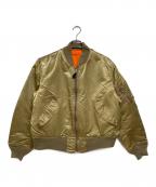 CORINTH MFGコリンズ）の古着「MA-1ジャケット」｜カーキ