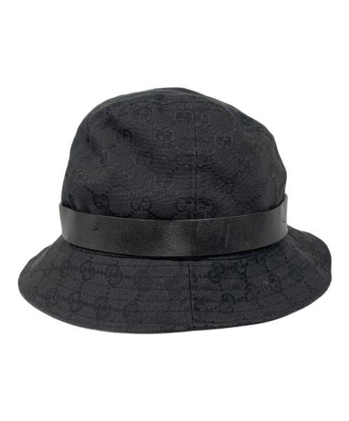 GUCCI（グッチ）GUCCI (グッチ) GGハット ブラック サイズ:Lの古着・服飾アイテム