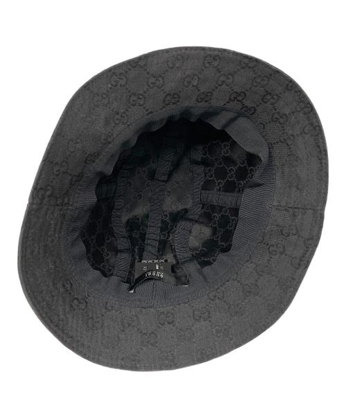 GUCCI（グッチ）GUCCI (グッチ) GGハット ブラック サイズ:Lの古着・服飾アイテム
