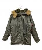 ALPHAアルファ）の古着「N-3Bタイプコート」｜カーキ