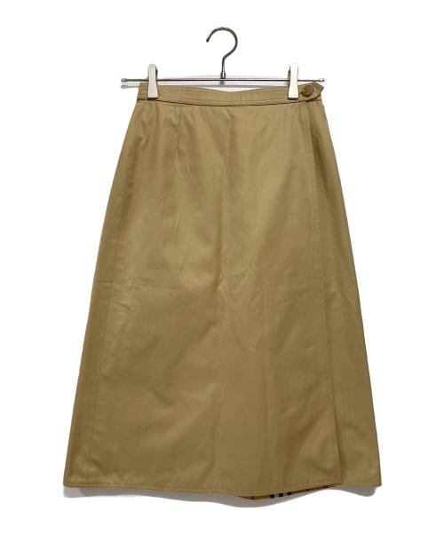 Burberry's（バーバリーズ）Burberry's (バーバリーズ) ノバチェック 巻きスカート ベージュ サイズ:Mの古着・服飾アイテム