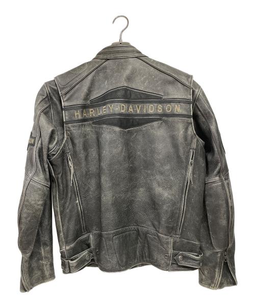 HARLEY-DAVIDSON（ハーレーダビッドソン）HARLEY-DAVIDSON (ハーレーダビッドソン) レザージャケット ブラック サイズ:Lの古着・服飾アイテム