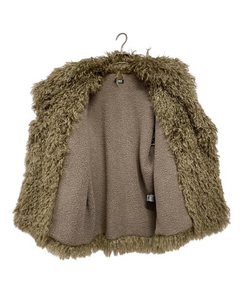 PAMEO POSE（パメオポーズ）PAMEO POSE (パメオポーズ) フェイクファーコート オリーブ サイズ:Fの古着・服飾アイテム