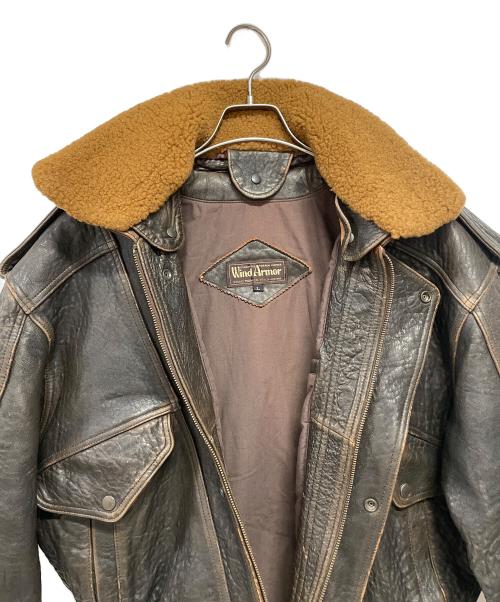 Wind Armor（ウィンドアーマー）Wind Armor (ウィンドアーマー) フライトジャケット ブラック サイズ:Lの古着・服飾アイテム