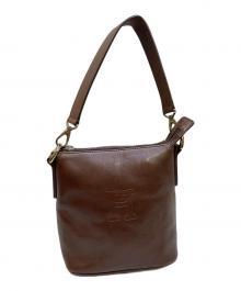 HIROFU（ヒロフ）の古着「レザーハンドバッグ」｜ブラウン