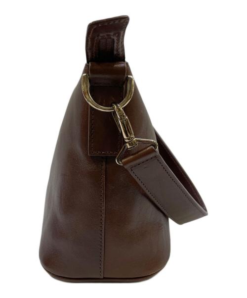 HIROFU（ヒロフ）HIROFU (ヒロフ) レザーハンドバッグ ブラウンの古着・服飾アイテム