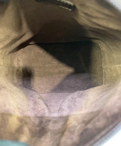 HIROFU（ヒロフ）HIROFU (ヒロフ) レザーハンドバッグ ブラウンの古着・服飾アイテム