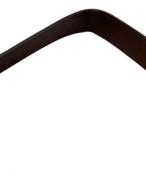 HIROFU（ヒロフ）HIROFU (ヒロフ) レザーハンドバッグ ブラウンの古着・服飾アイテム