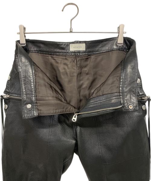 BED J.W. FORD（ベッドフォード）BED J.W. FORD (ベッドフォード) レザーパンツ ブラック サイズ:1の古着・服飾アイテム