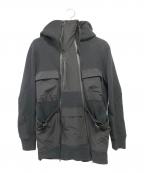 D.HYGENディーハイゲン）の古着「Honeycomb Cotton Tactical Hooded Jacket」｜ブラック