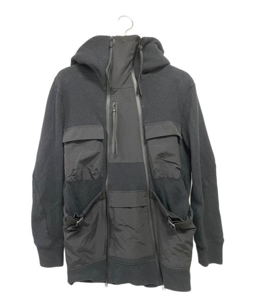 D.HYGEN（ディーハイゲン）D.HYGEN (ディーハイゲン) Honeycomb Cotton Tactical Hooded Jacket ブラック サイズ:１の古着・服飾アイテム