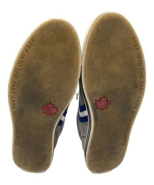 DSQUARED2（ディースクエアード）DSQUARED2 (ディースクエアード) スニーカー グレー×ブラウン サイズ:26.5㎝の古着・服飾アイテム