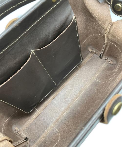 PORCO ROSSO（ポルコロッソ）porco rosso (ポルコロッソ) 2WAYバッグ ブラウンの古着・服飾アイテム